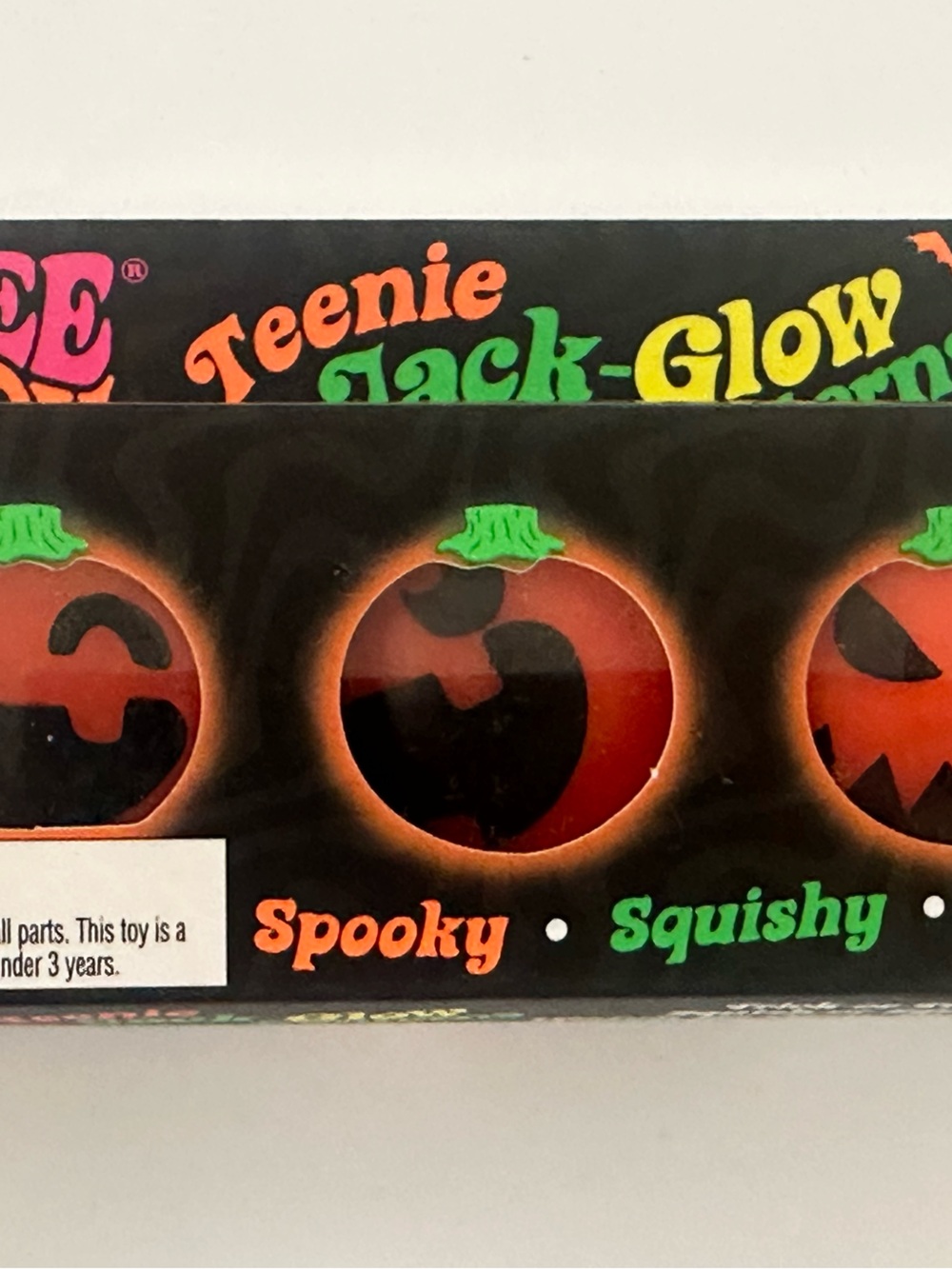 Schylling Needoh Jack-O-Glow Spooky Squishy Balls - Orange (3 Pack)